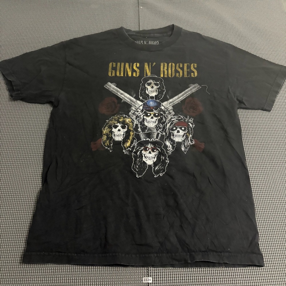 Guns N Roses Not In This Lifetime Tour Graphic T-Shirt Black Large LG 2016